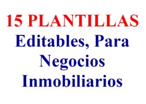 15 Plantillas Editables, Para Negocios Inmobiliarios